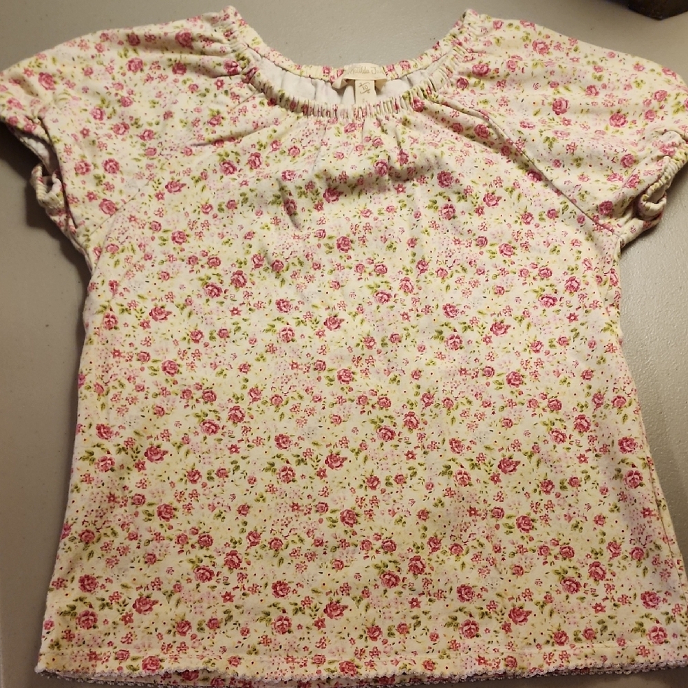 Matilda Jane Pink and White Floral Tee